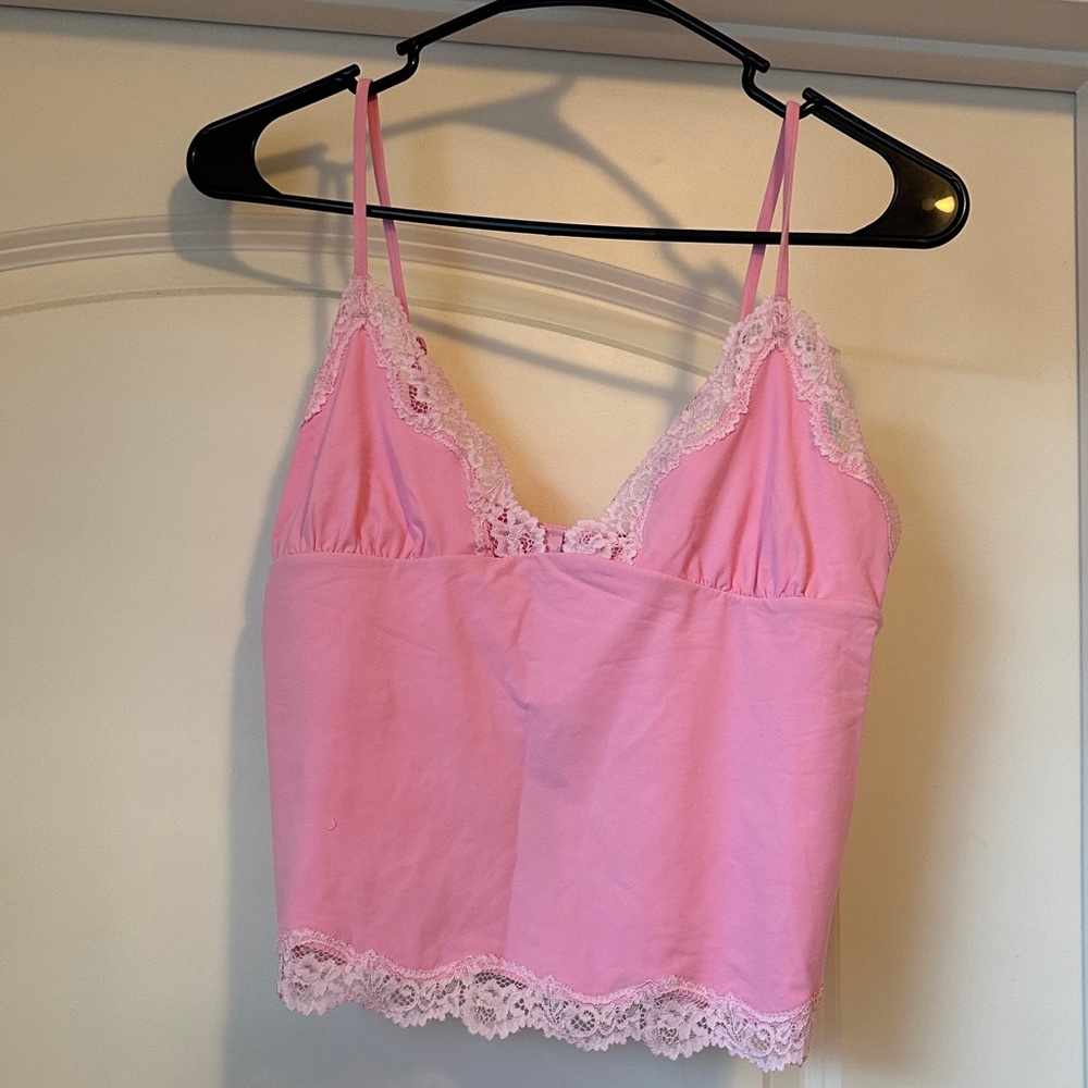 NWT Skims Fits Everybody Lace Cami Bubblegum Pink XL